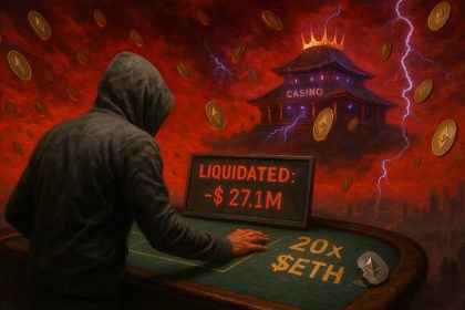 Zkasino Scammer's dangerous Ethereum trade backfires with a loss of $27 million amid market turmoil
