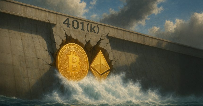 Trump 401K orders can win up to $122 billion, Ethereum via default flow