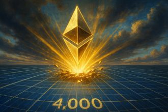 Ethereum rallies exceeding $4,000 after surges of 50% in a month