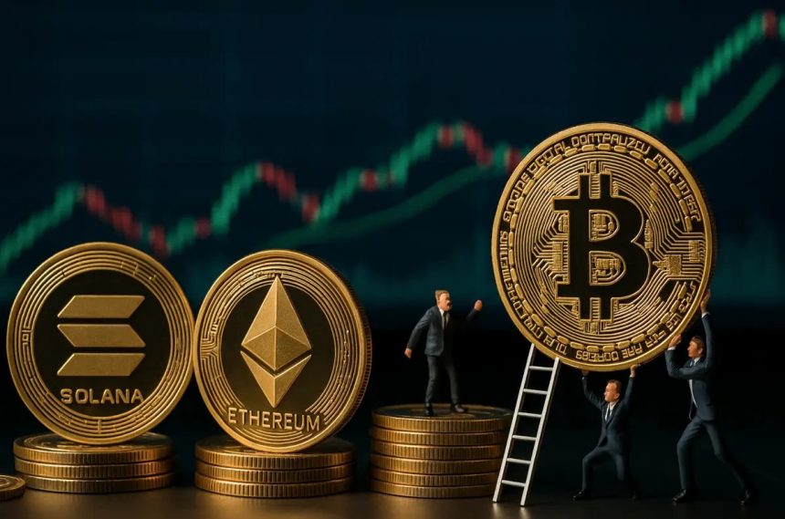 Bitcoin, Ethereum, Solana ožívajú december 2025