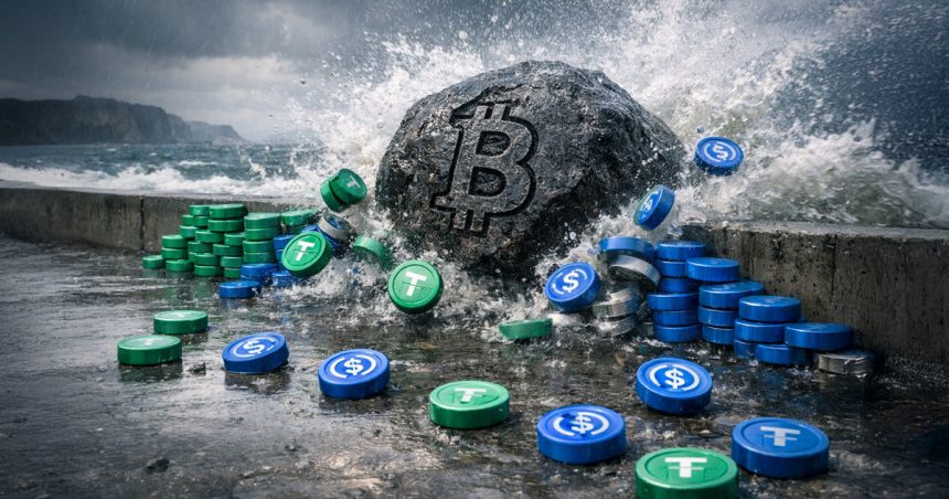 Did Tether and Circle's $3 billion token minting spree save Bitcoin from a $60,000 loss?